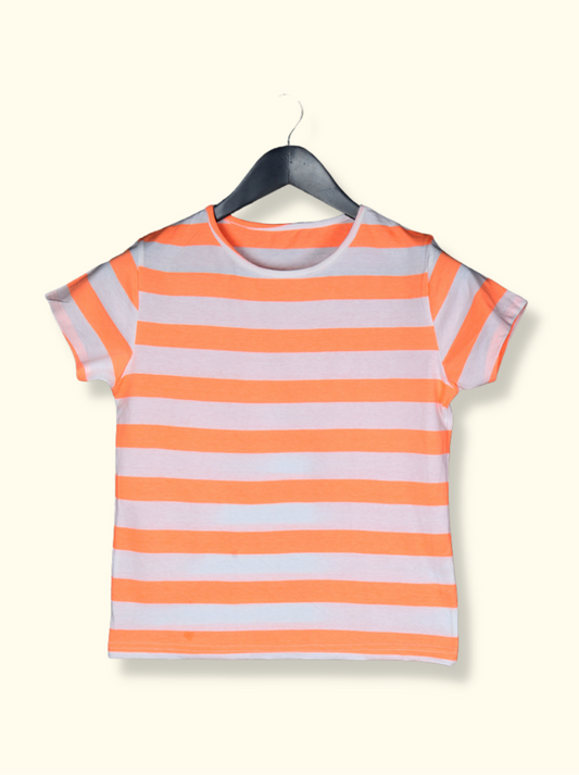 Kids Pink Half sleeve Cotton jersey knit T-Shirt