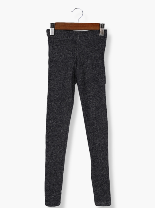 Kids Navy Knitted Terry Solid Pant