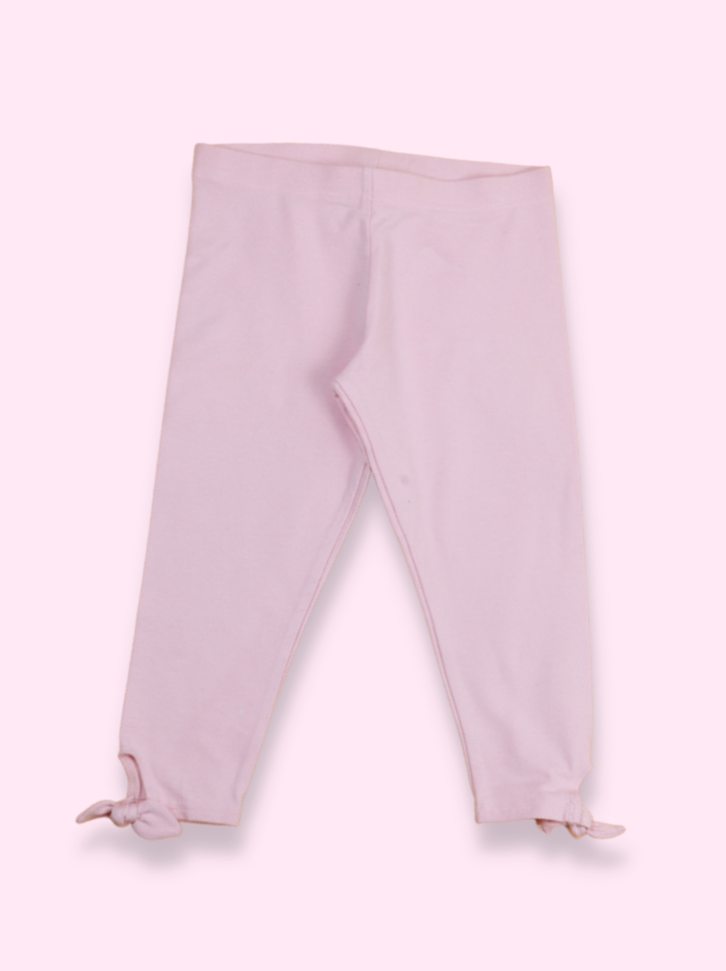 Kids Solid Cotton Ankle Length Pant