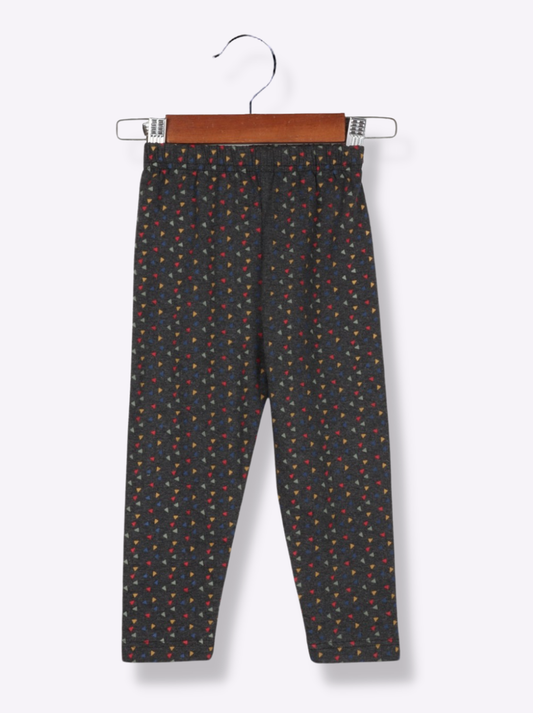 Kids Multicolour Single Jersey Geometric print Pant