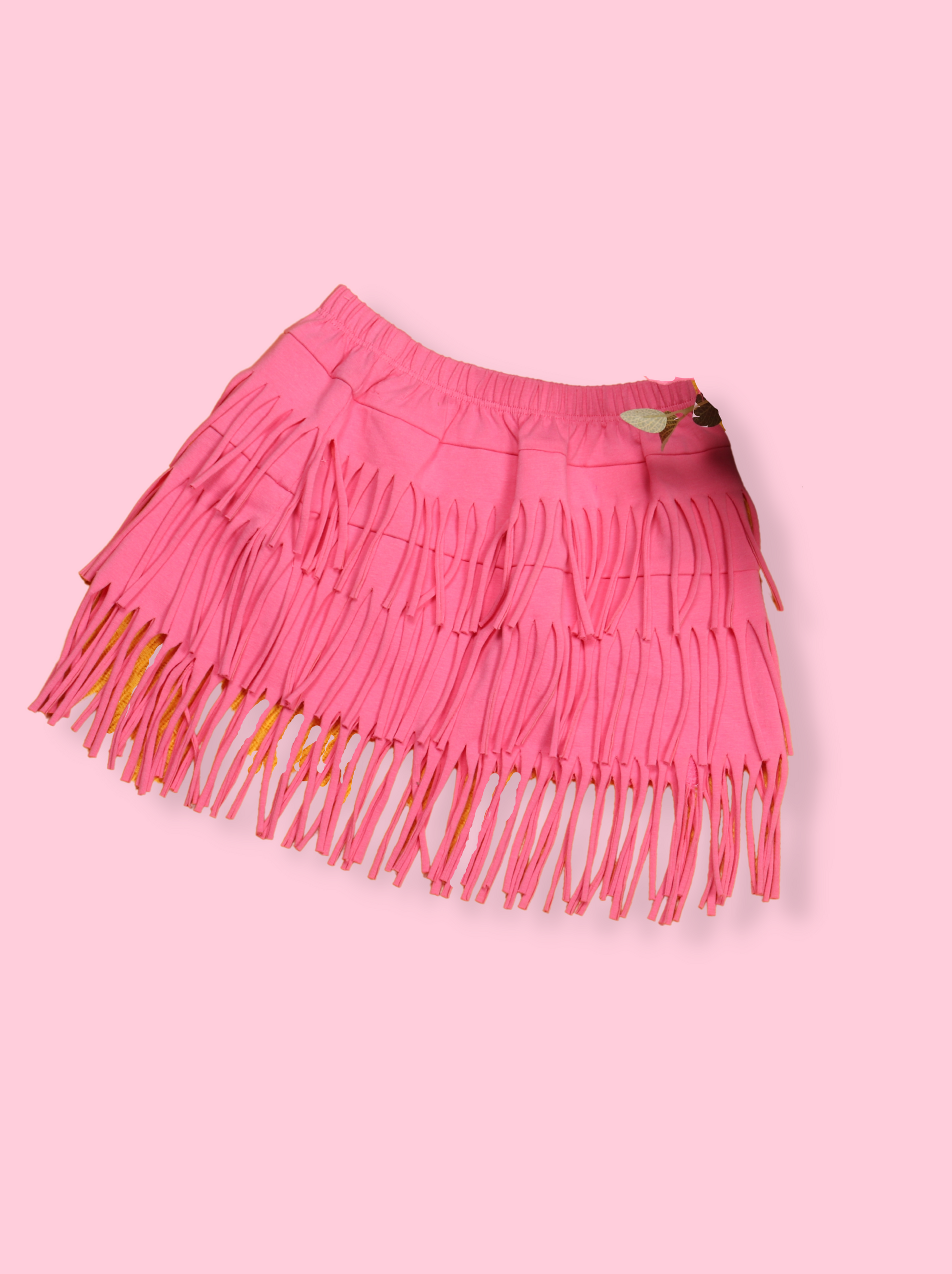 Kids Girls Pink Solid Flower printed Tutu Skirt