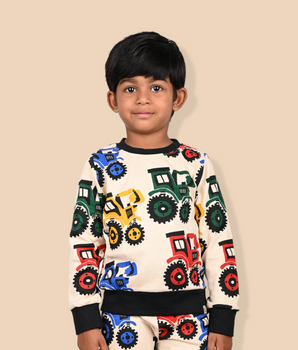 Kids Printed Full Sleeve Multi colour t-Shirt and Pant