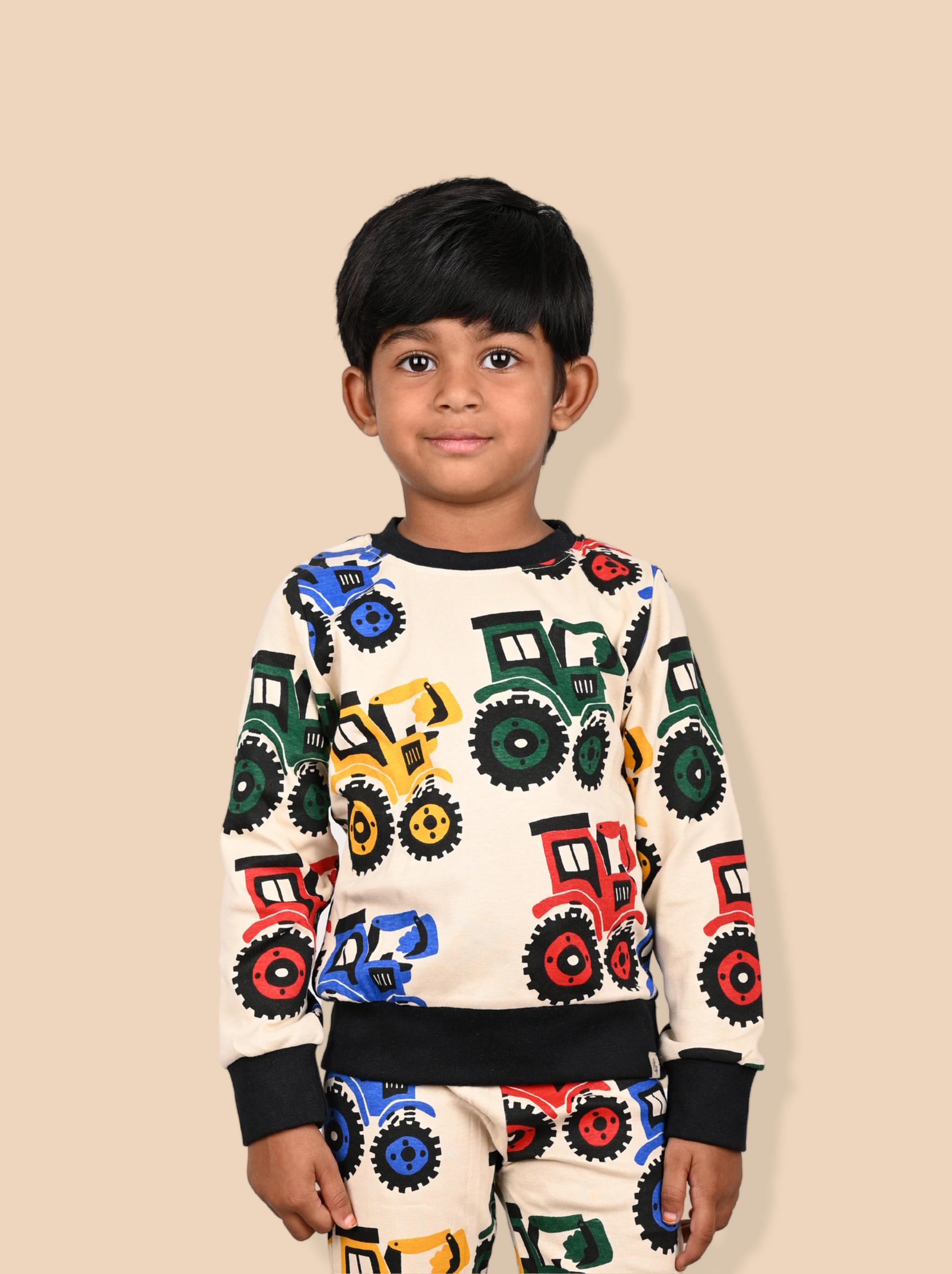 Kids Printed Full Sleeve Multi colour t-Shirt and Pant