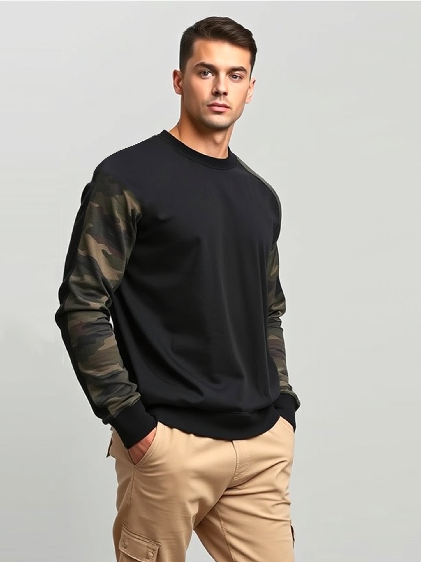 Army Men's Black Sweatshirt