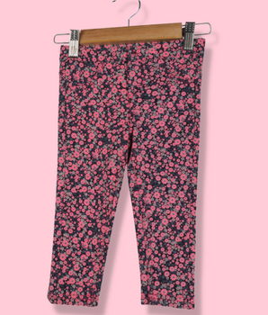 Babies Multicolour Floral Print French Terry Pant