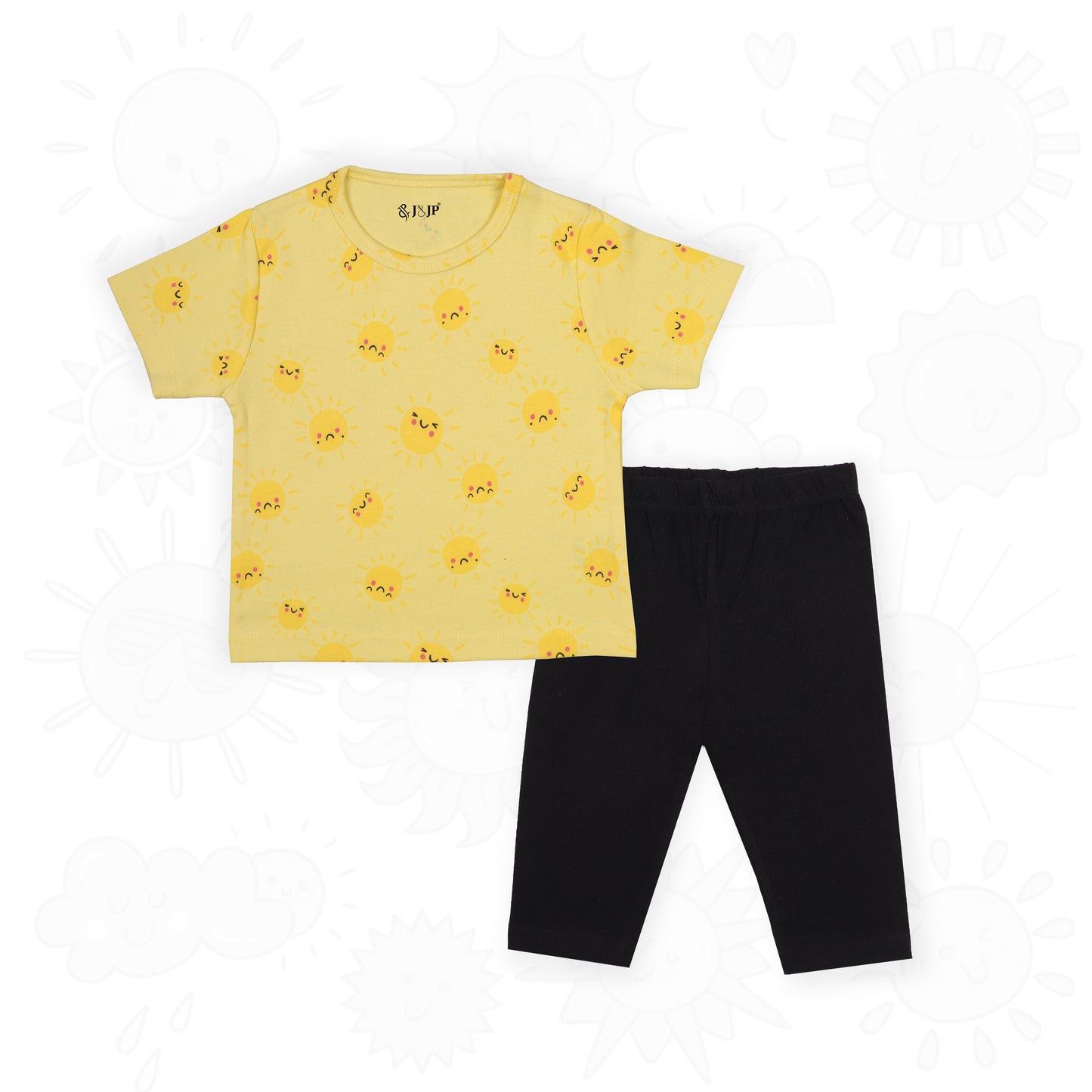 J&JP Kids Printed T-shirt and Pant