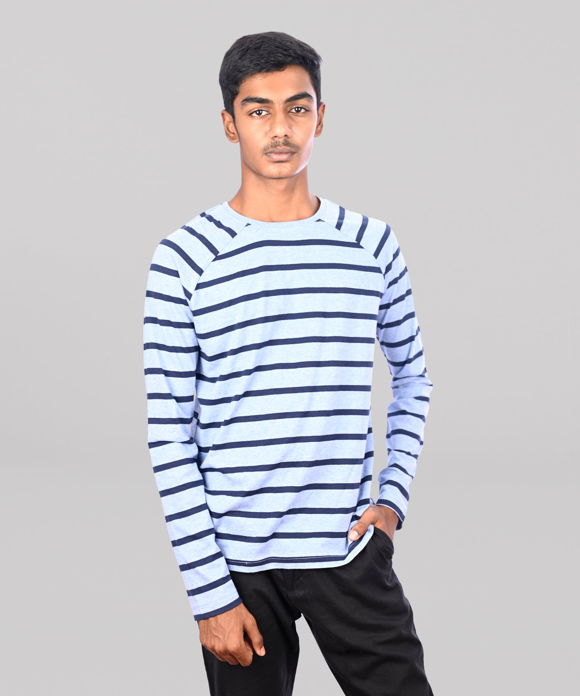 J&JP Men's Stripes Full sleeve Tshirt