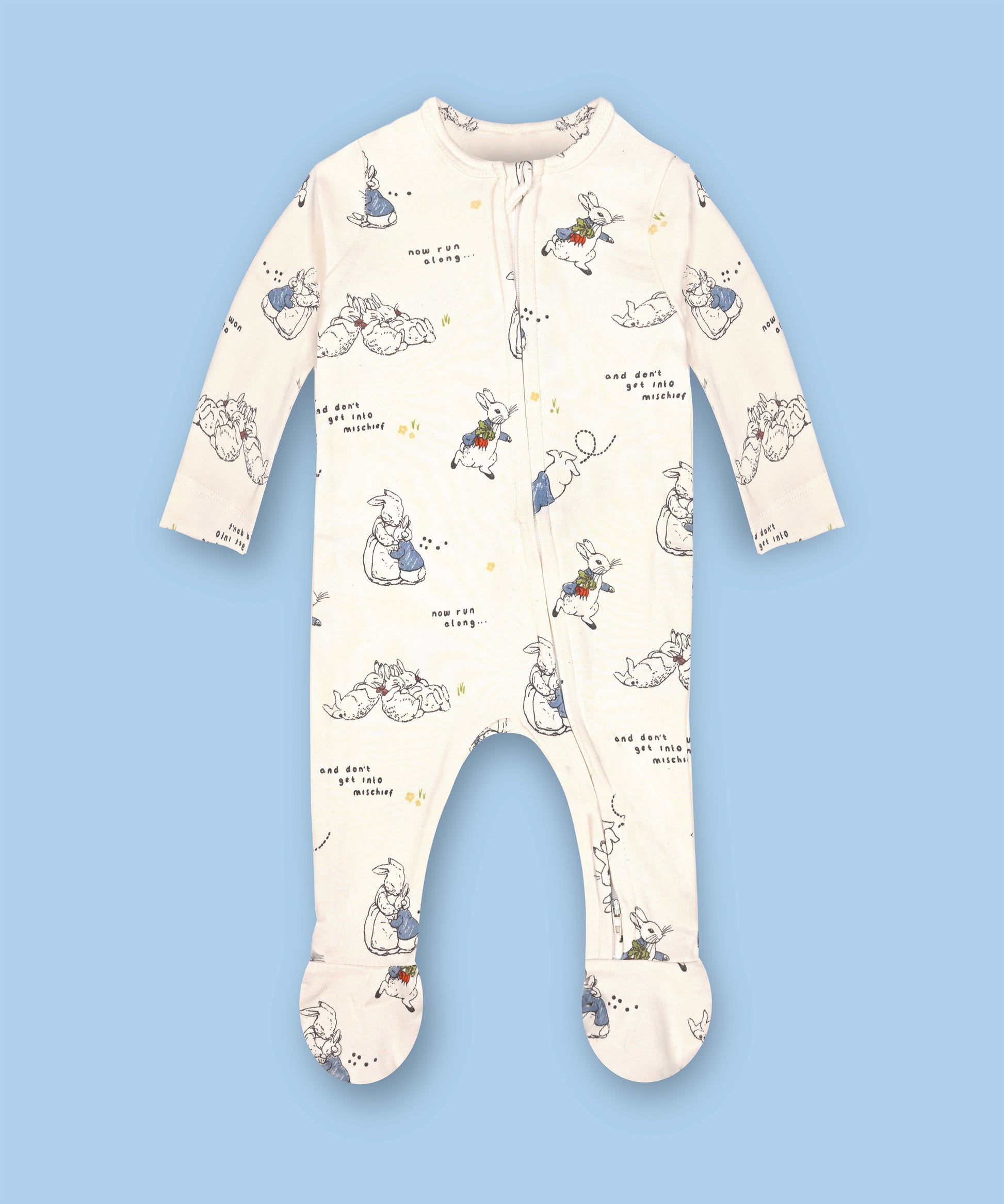 Kids footed romper-Bunny