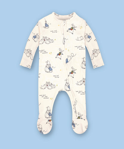 Kids footed romper-Bunny