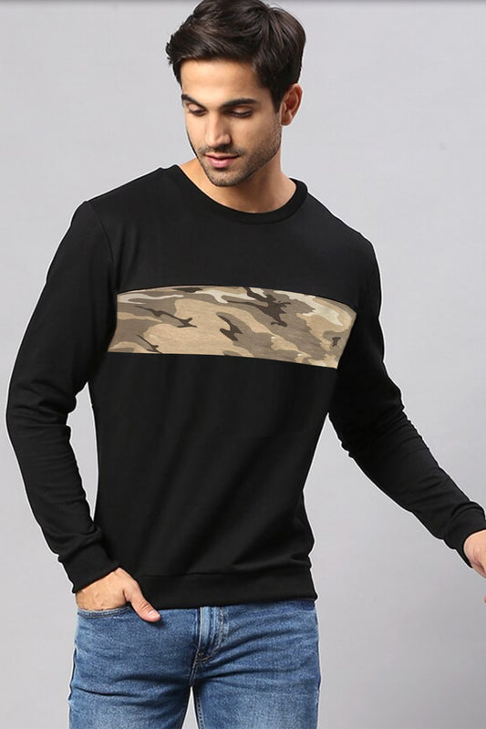 Army Men's Cut panel Sweatshirt