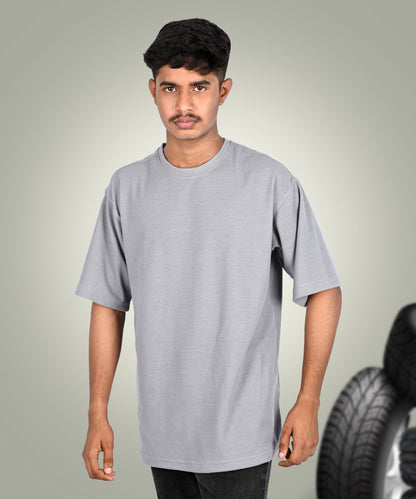 J&JP Texture oversize tshirt-Grey