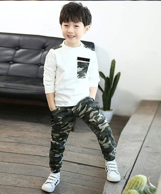 J&JP Kids Printed Full Sleeve T-shirt and Pant