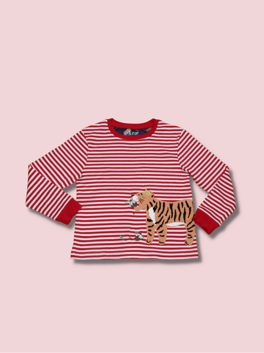 Kids Red Full sleeve Single Jersey T-Shirt