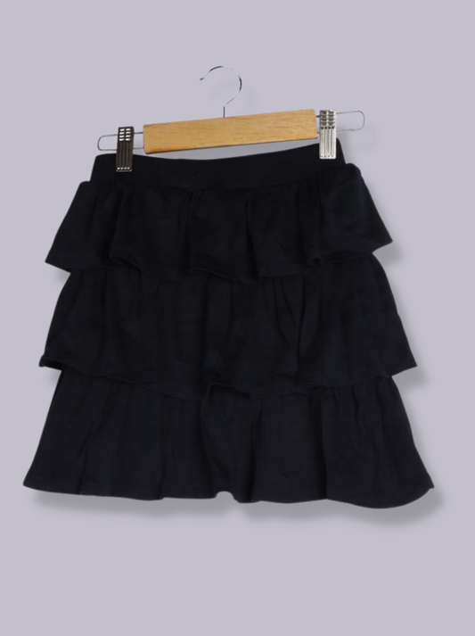 Kids Multicolour Single Jersey Solid skirt