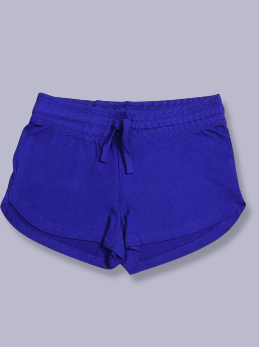 Kids Navy Interlock Knit Solid shorts