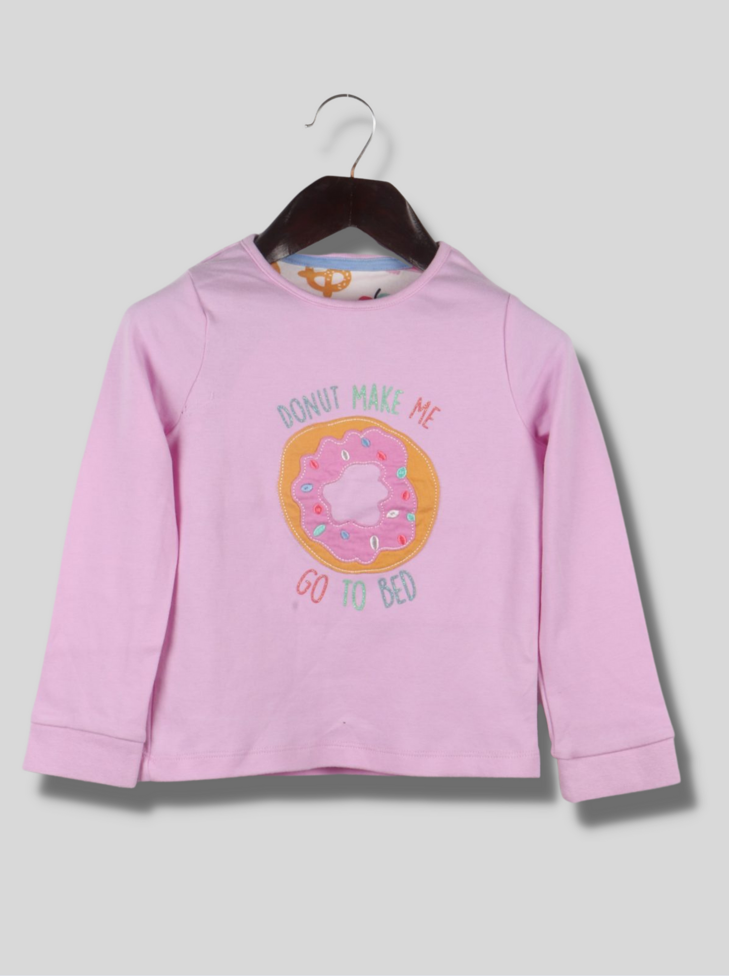 Kids Pink Full sleeve Single Jersey T-Shirt