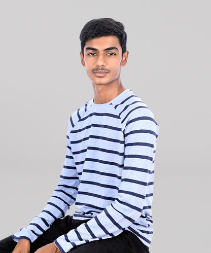 J&JP Men's Stripes Full sleeve Tshirt