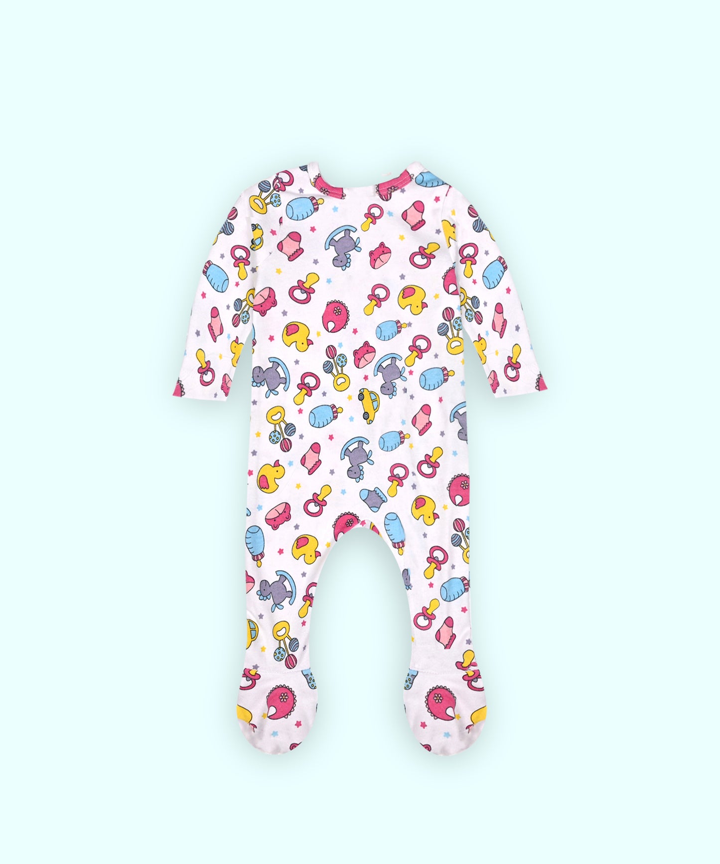 Babies Unisex Footed Romper-cartoon