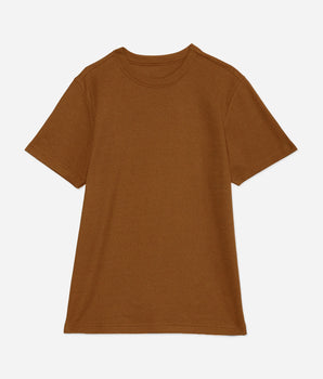 J&JP Texture oversize tshirt-Brown