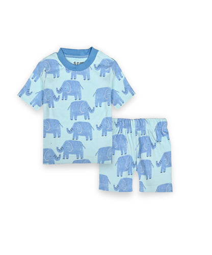 Kids unisex coord set-Blue