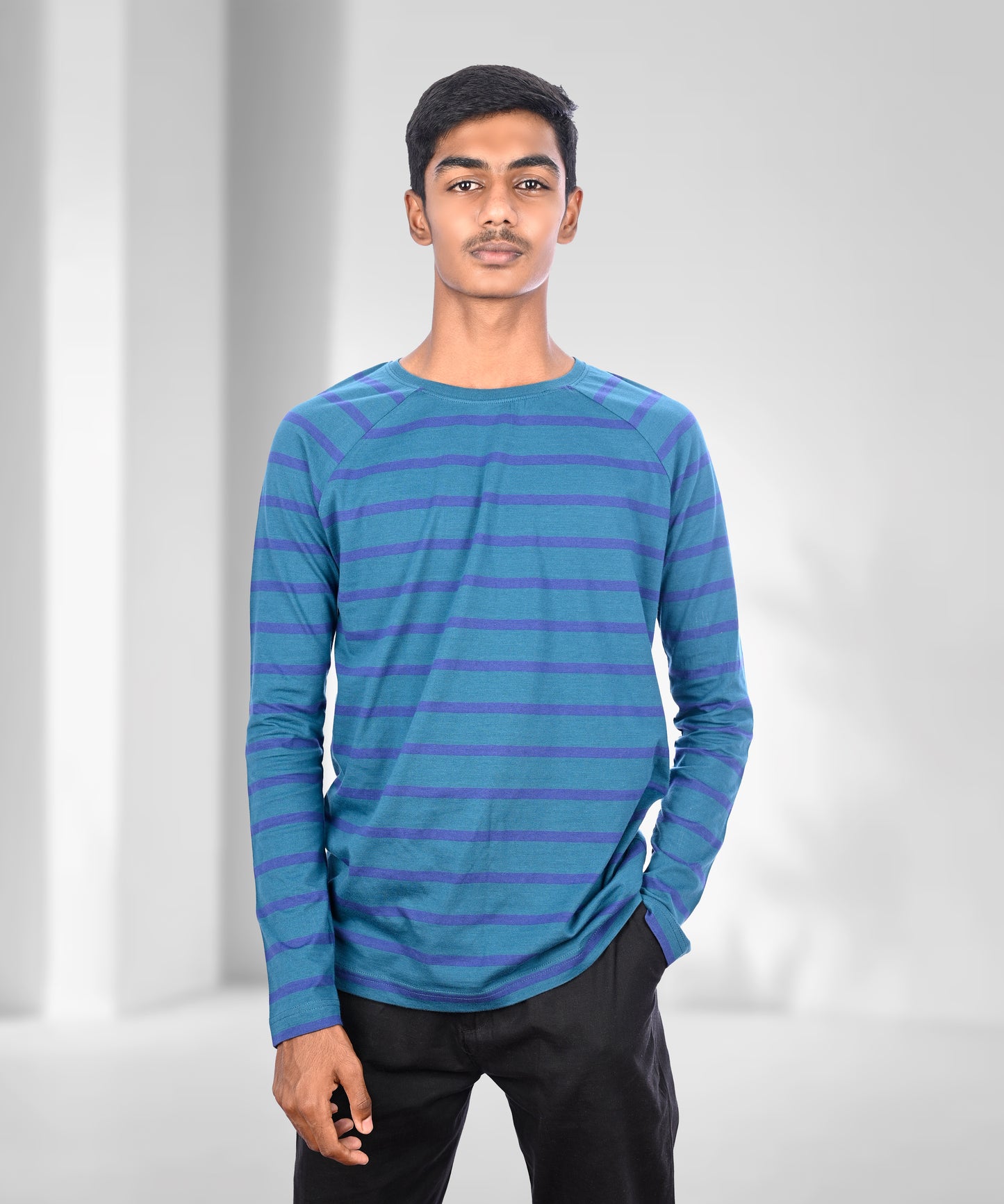 J&JP Men's Stripes Full sleeve Tshirt