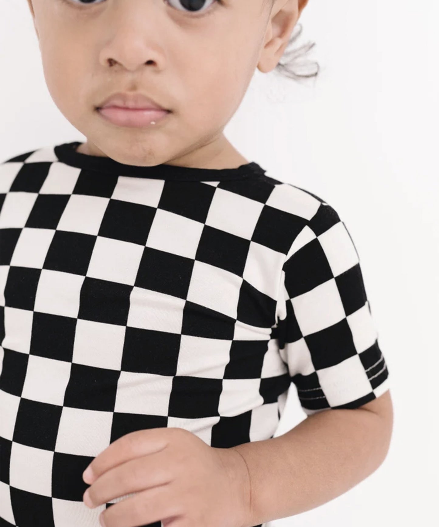 Chess-Inspired Black & White Outfit for Kids