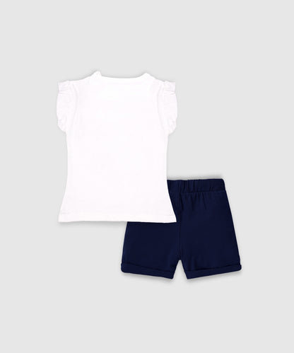 J&JP Kids Girls T-shirt and Shorts Set