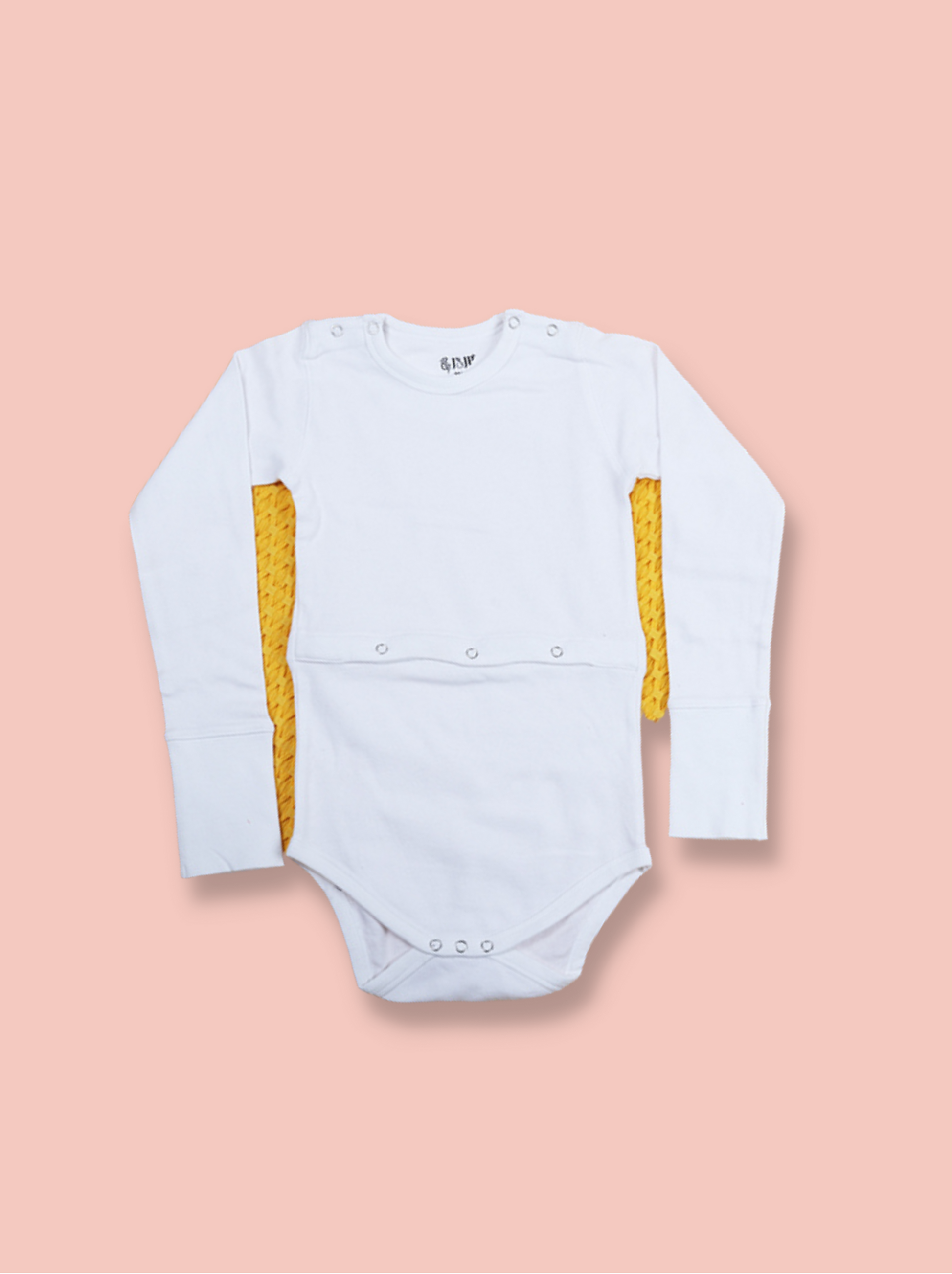 Kids White Full sleeve Solid Cotton jersey knit, Single Jersey T-Shirt