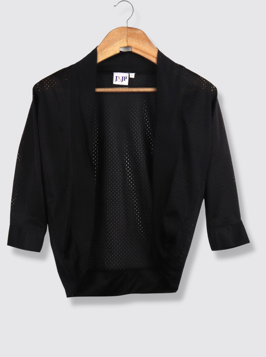 Women Black Soft net shrug