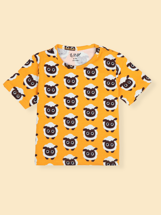 Kids Cotton Printed Round Neck Half Sleeve t-shirt