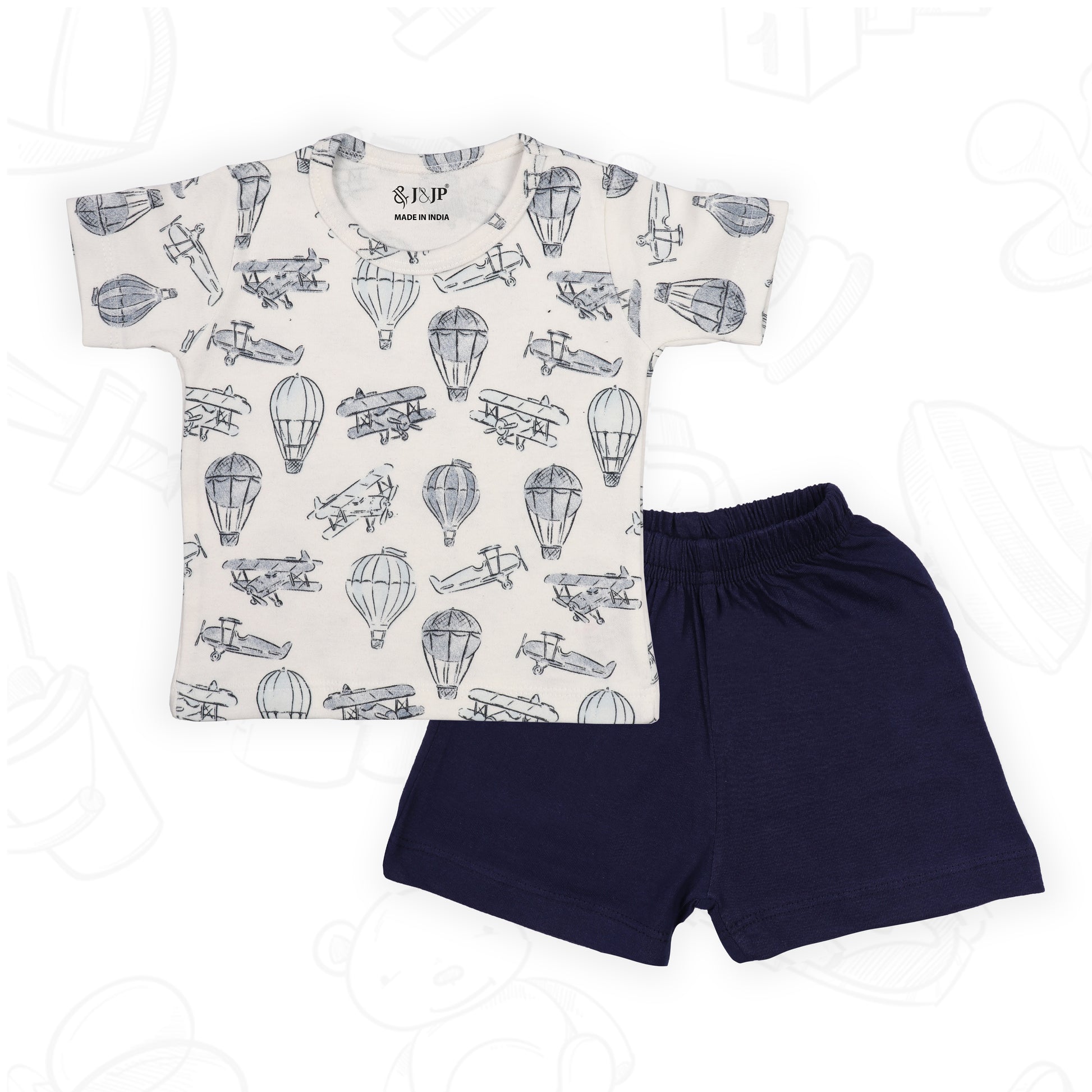 J&JP Kids Printed T-shirt and Pant