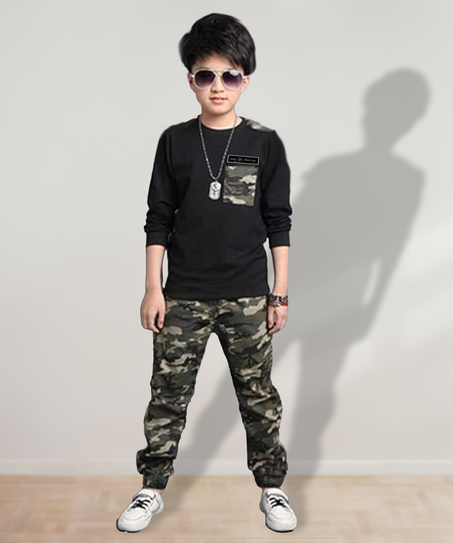 J&JP Kids Printed Full Sleeve T-shirt and Pant