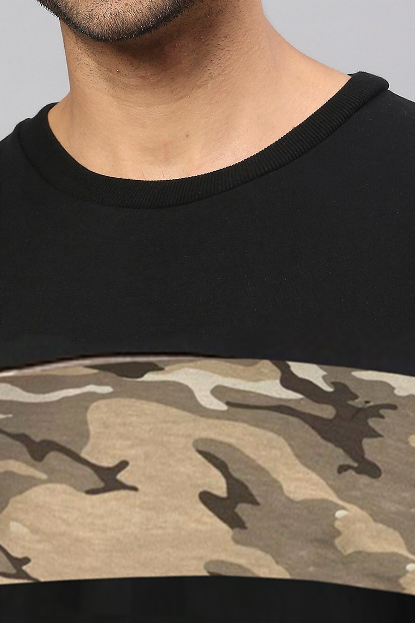 Army Men's Cut panel Sweatshirt