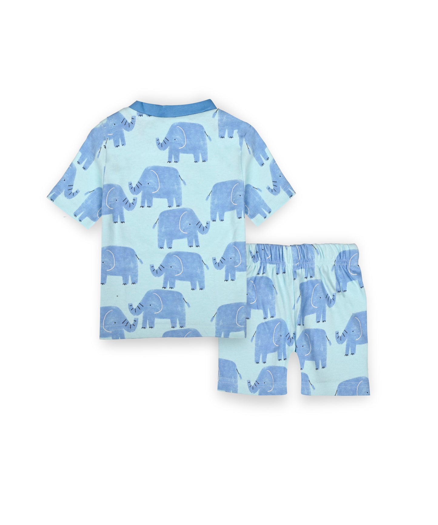 Kids unisex coord set-Blue