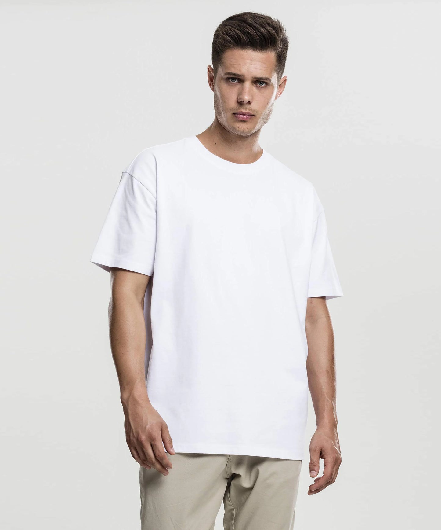 J&JP Men Oversized Back Printed T-shirt - White