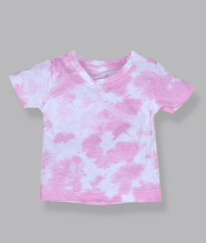 Babies Pink Full Sleeve die and dye Soft Cotton T-shirt