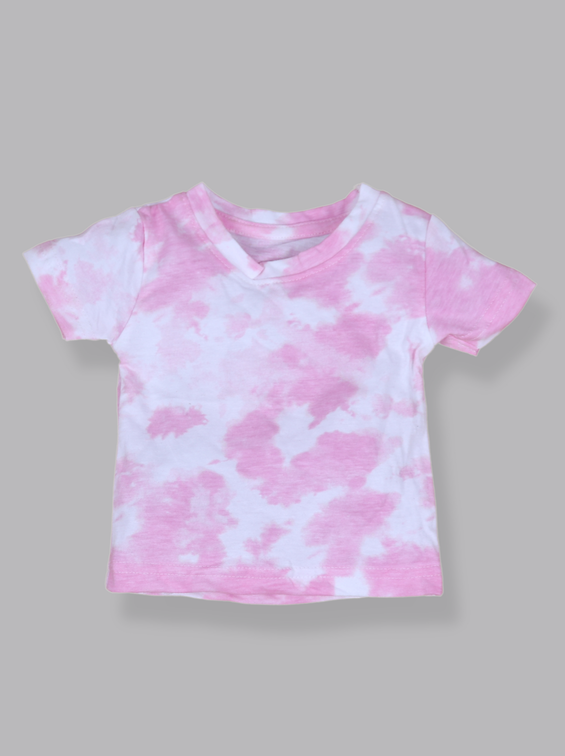 Babies Pink Full Sleeve die and dye Soft Cotton T-shirt