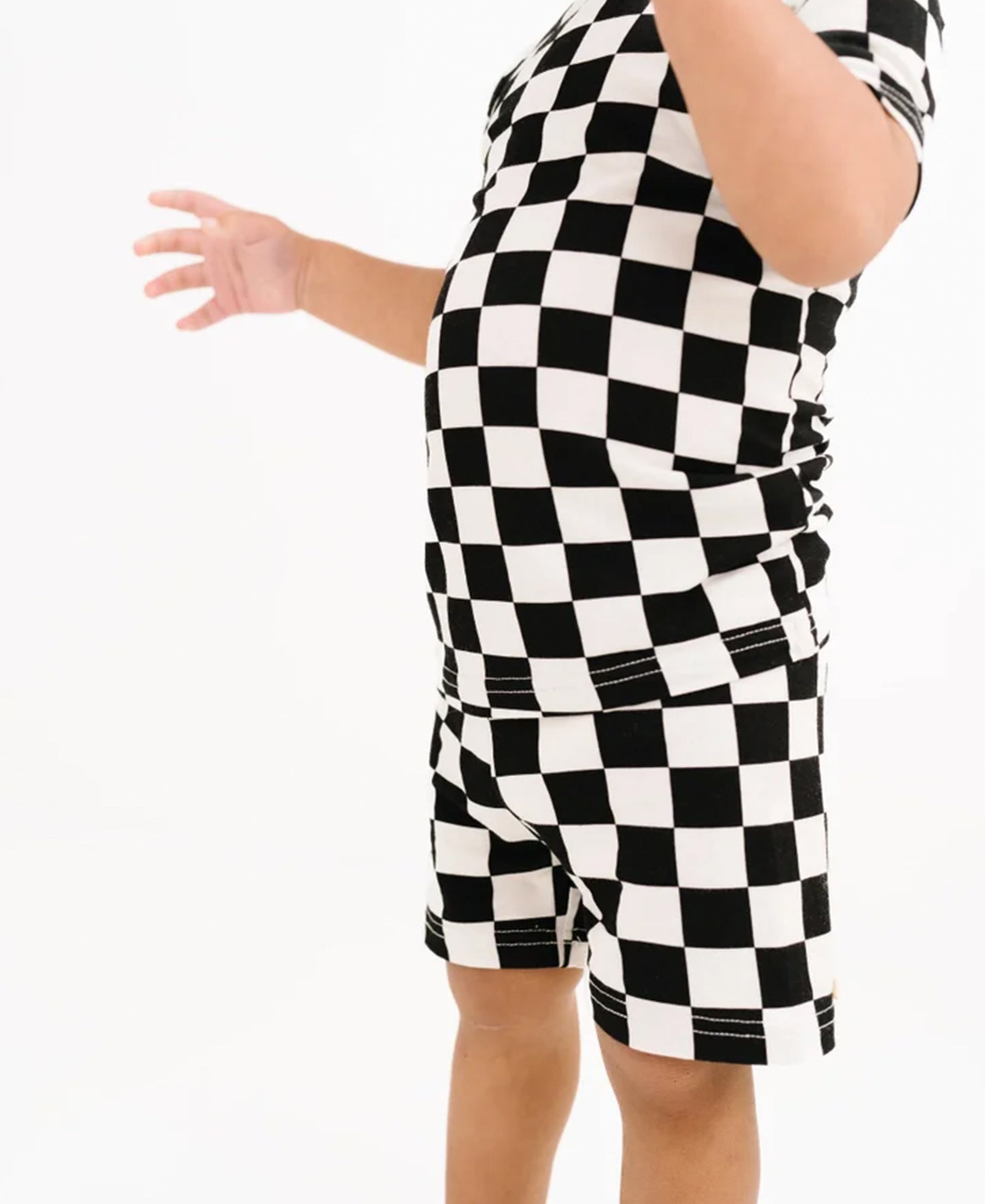 Chess-Inspired Black & White Outfit for Kids