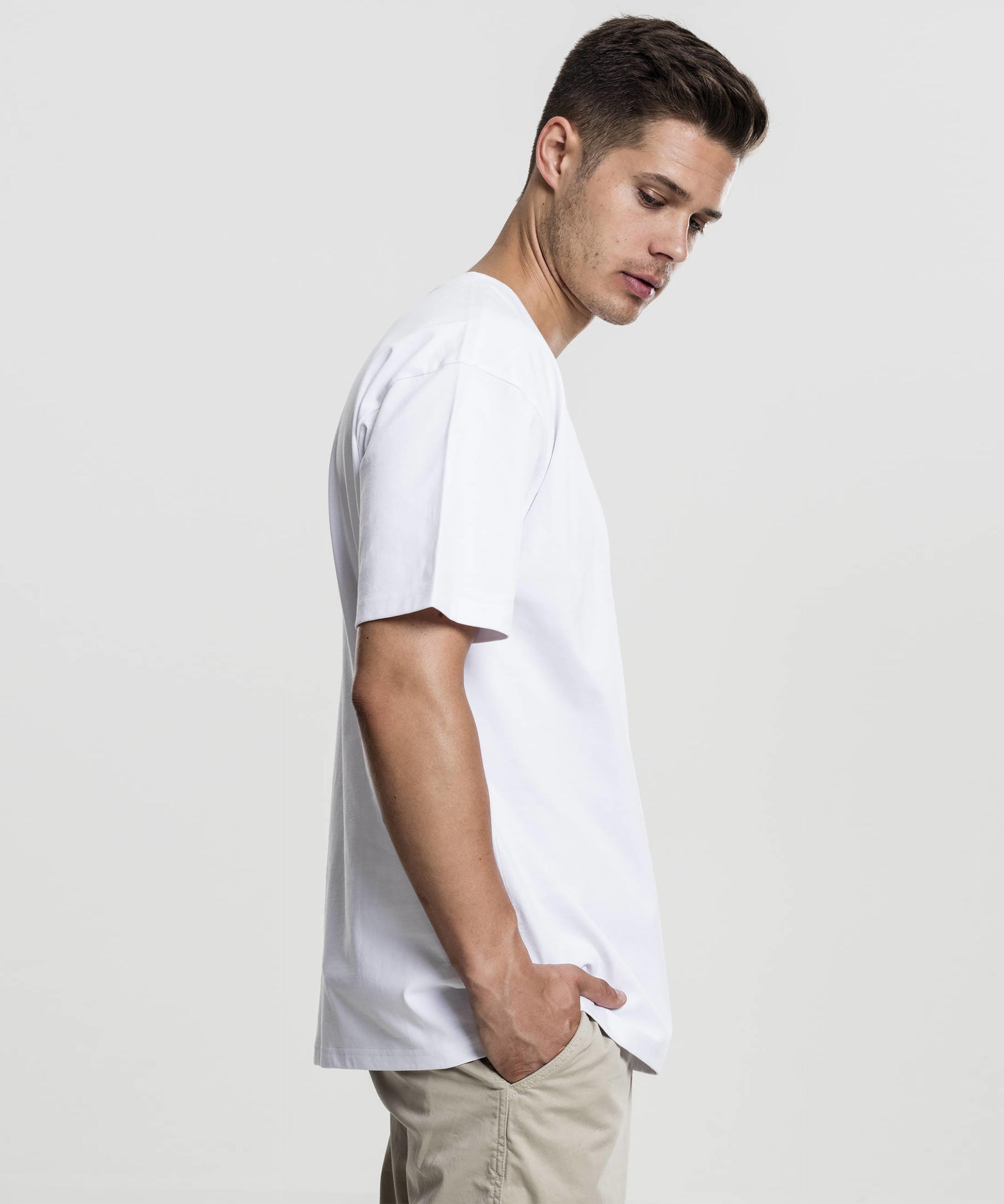 J&JP Men Oversized Back Printed T-shirt - White