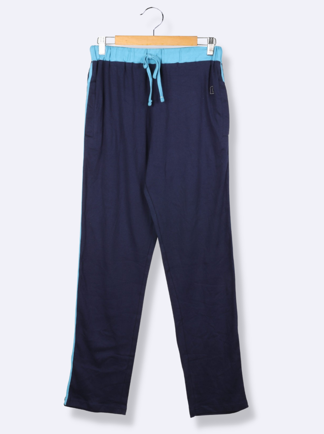 Kids Navy Single Jersey Solid Pant