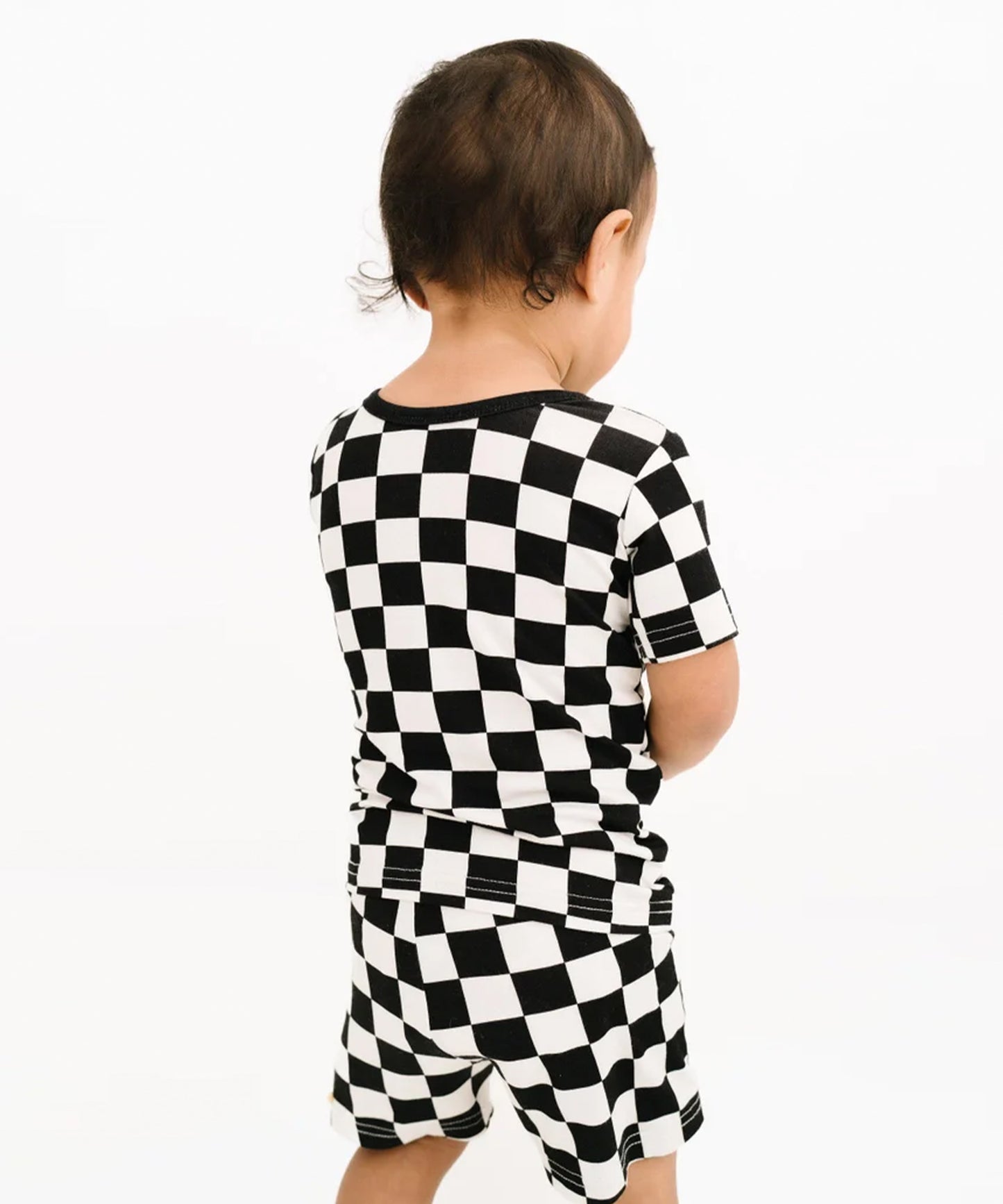 Chess-Inspired Black & White Outfit for Kids