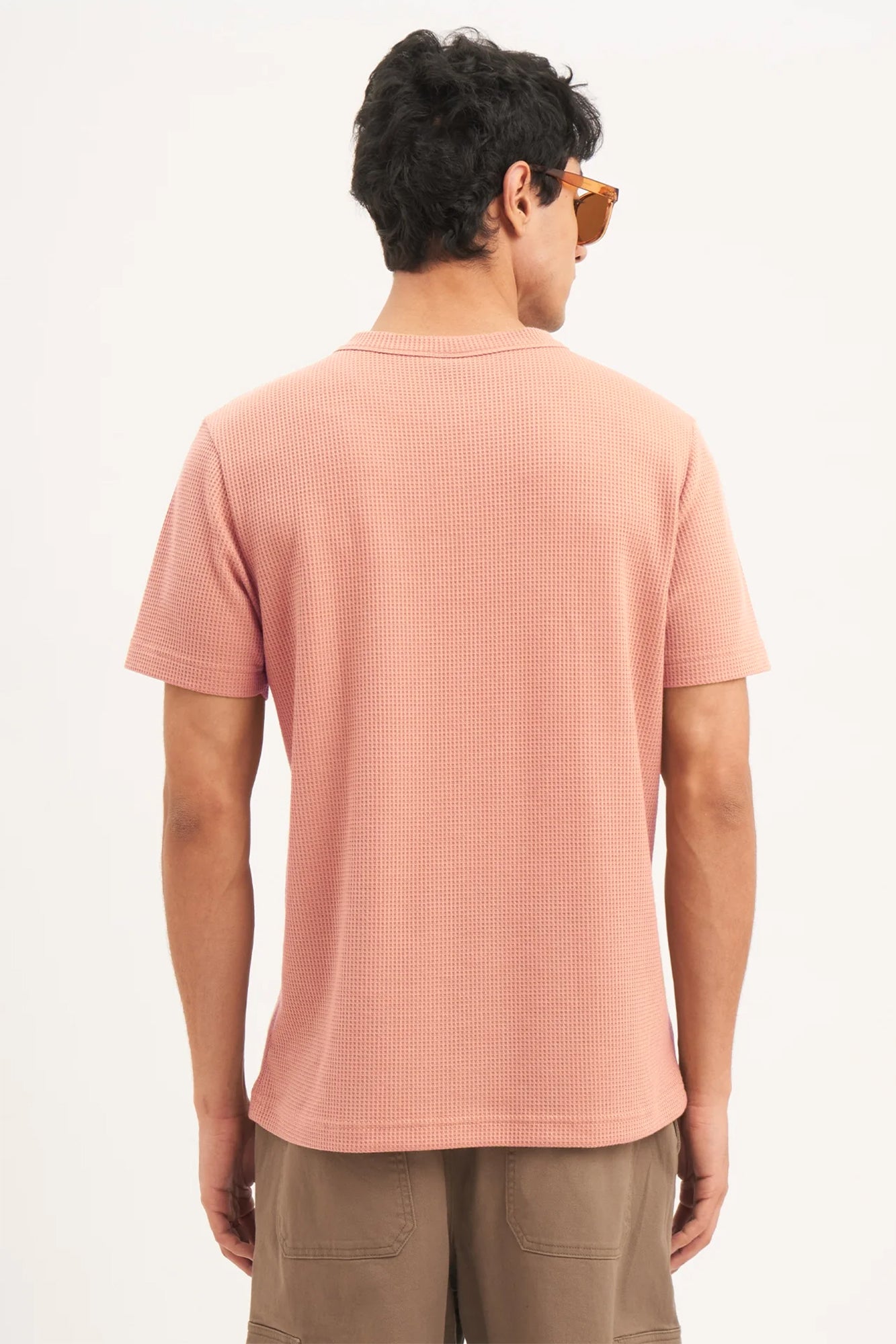 J&JP Texture oversize tshirt-Peach