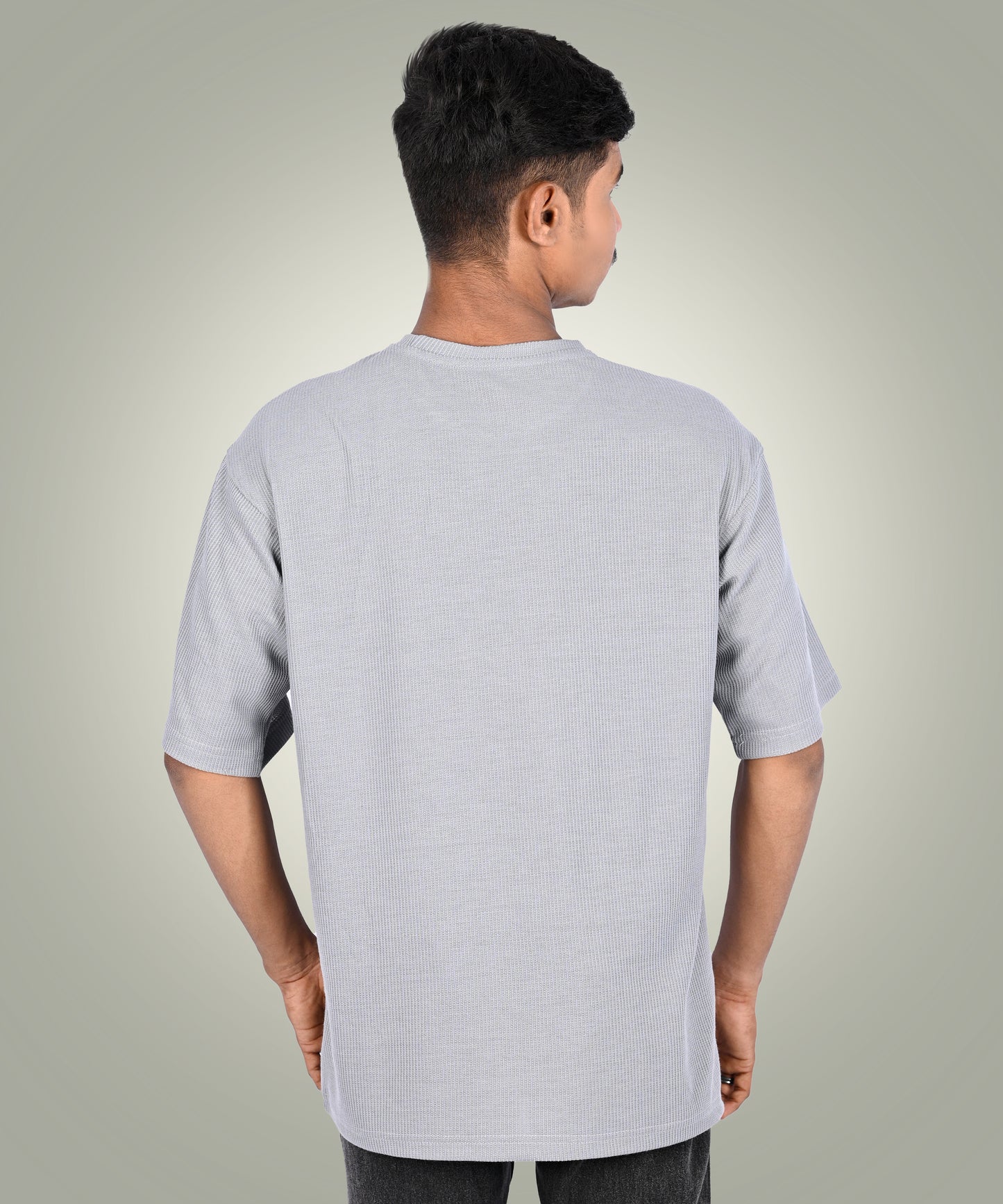 J&JP Texture oversize tshirt-Grey