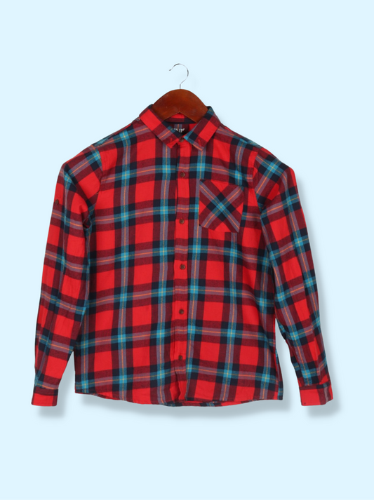 Kids Boys Checkered Casual Shirt