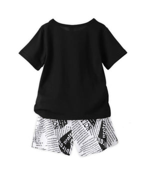 J&JP Kids Boys Printed T-shirt and Shorts set