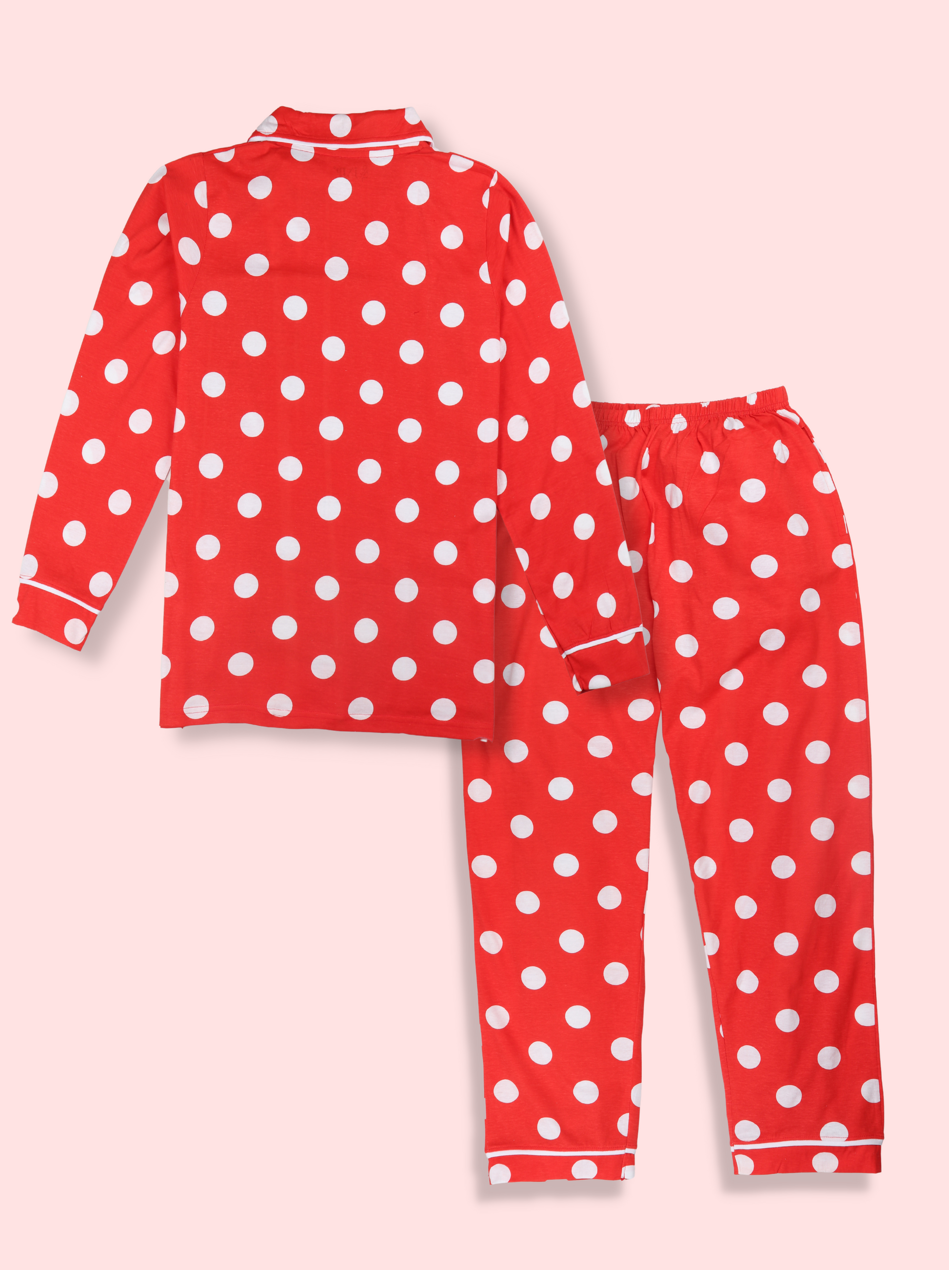 Women Red Printed Cotton Clothing set