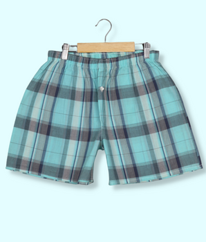 Mens Multicolour Checkered Cotton poplin Boxer