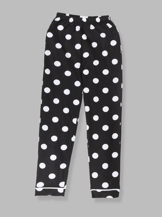 Womens Printed Stylish Black Pant