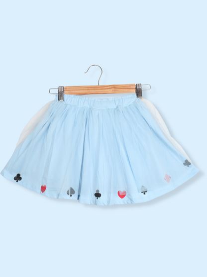 Kids Girls Blue Solid Tutu Skirt