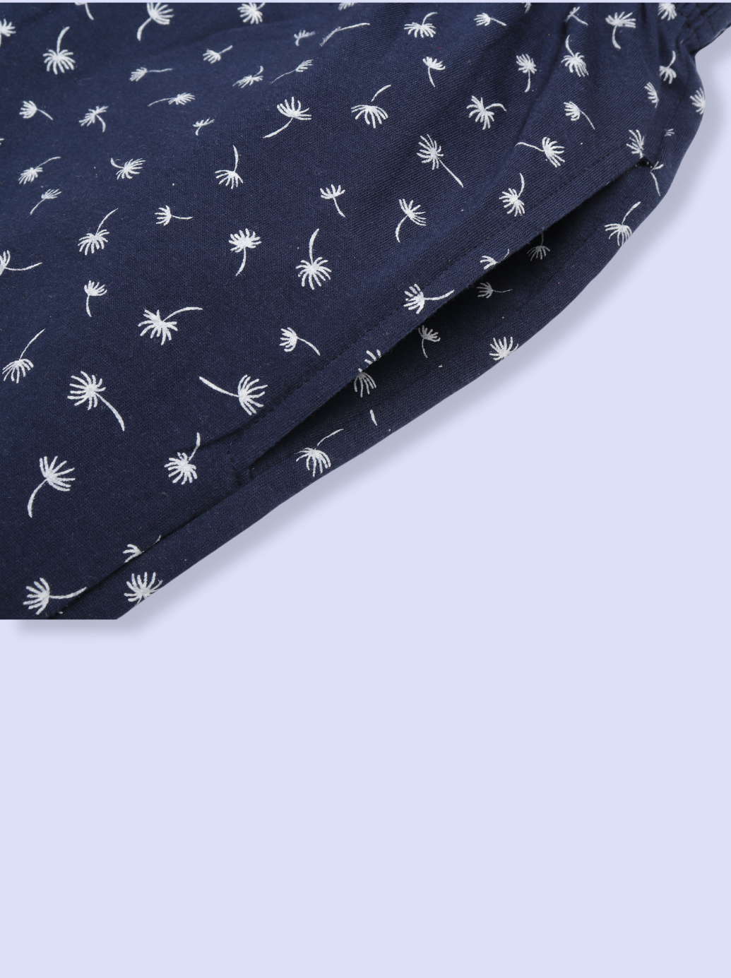 Women Navy Printed Cotton Pyjamas